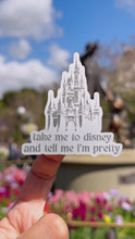 Load and play video in Gallery viewer, Take Me To Disney &amp; Tell Me I&#39;m Pretty Transparent Sticker
