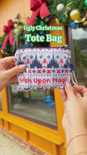 Load and play video in Gallery viewer, Christmas Sweater Reusable Tote Bag
