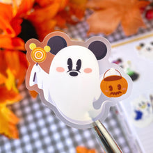 Load image into Gallery viewer, Mickey and Friends Transparent Halloween Ghosts Stickers
