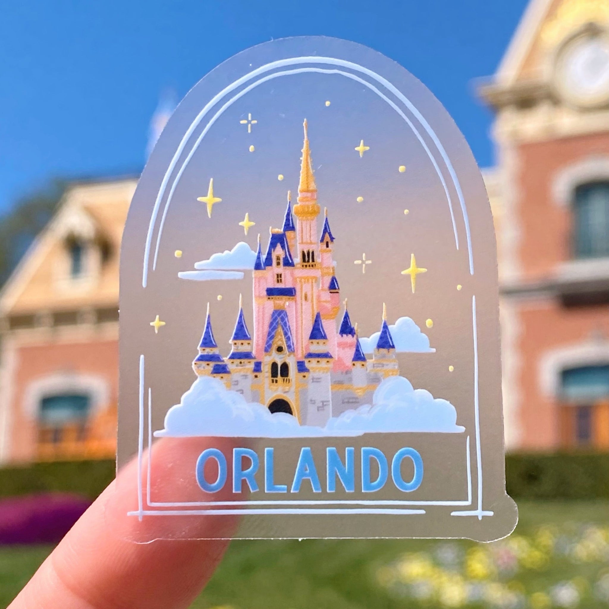 Orlando Castle in the Sky Transparent Sticker – Wish Upon Magic