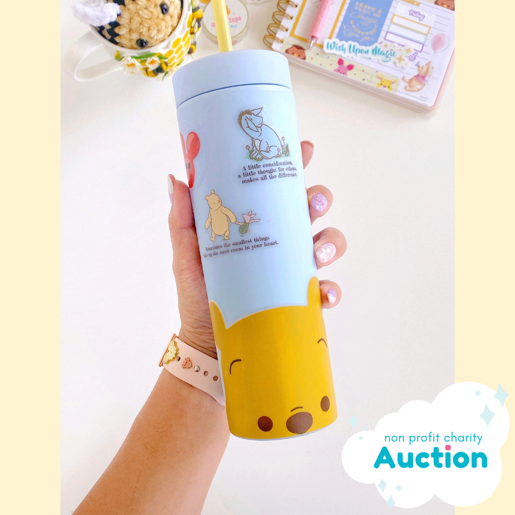 Pooh Pre-Decorated Skinny Tumbler Charity Auction