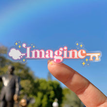 Load image into Gallery viewer, Imagine Magic Key Transparent Sticker
