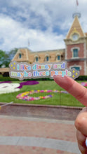 Load and play video in Gallery viewer, I like Disney and Maybe Three People Transparent Sticker
