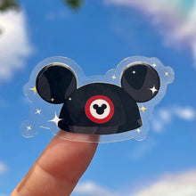 Load image into Gallery viewer, Original Mouseketeer Hat Transparent Sticker
