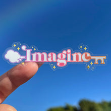 Load image into Gallery viewer, Imagine Magic Key Transparent Sticker
