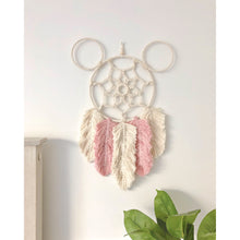 Load image into Gallery viewer, Feather Minimalistic Mickey Macrame
