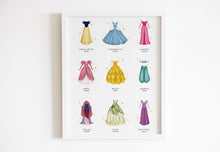 Load image into Gallery viewer, Princess Dress with Golden Sparkles Art Print
