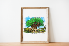 Load image into Gallery viewer, Tree of Life Disneyscape Art Print
