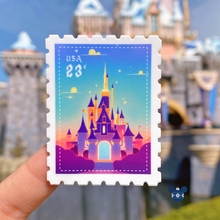 Load image into Gallery viewer, Mouse Sweethearts Fireworks Postage Stamp Sticker
