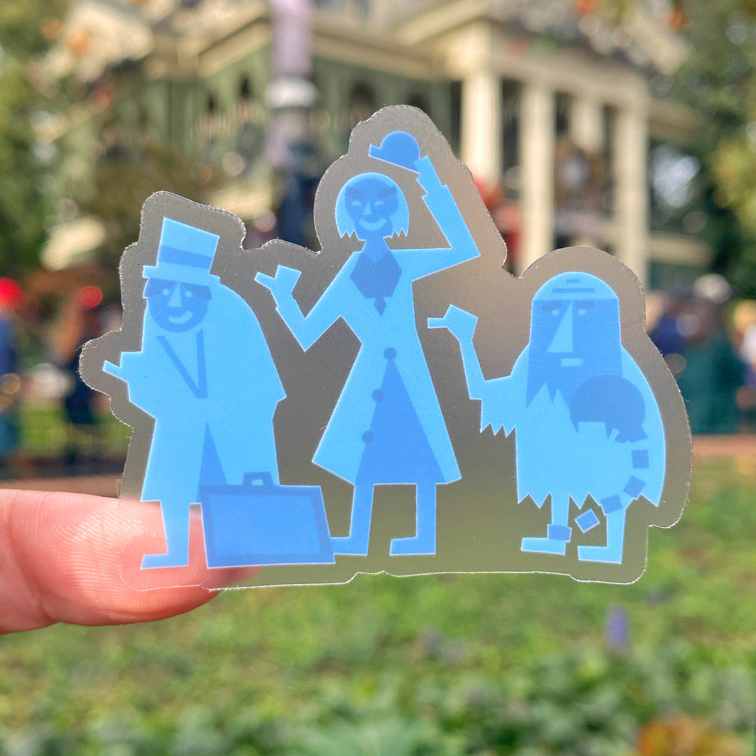 Hitchhiking Ghosts Transparent Sticker