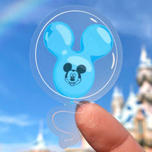 Load image into Gallery viewer, Yellow Mickey Balloon Transparent Disney Sticker
