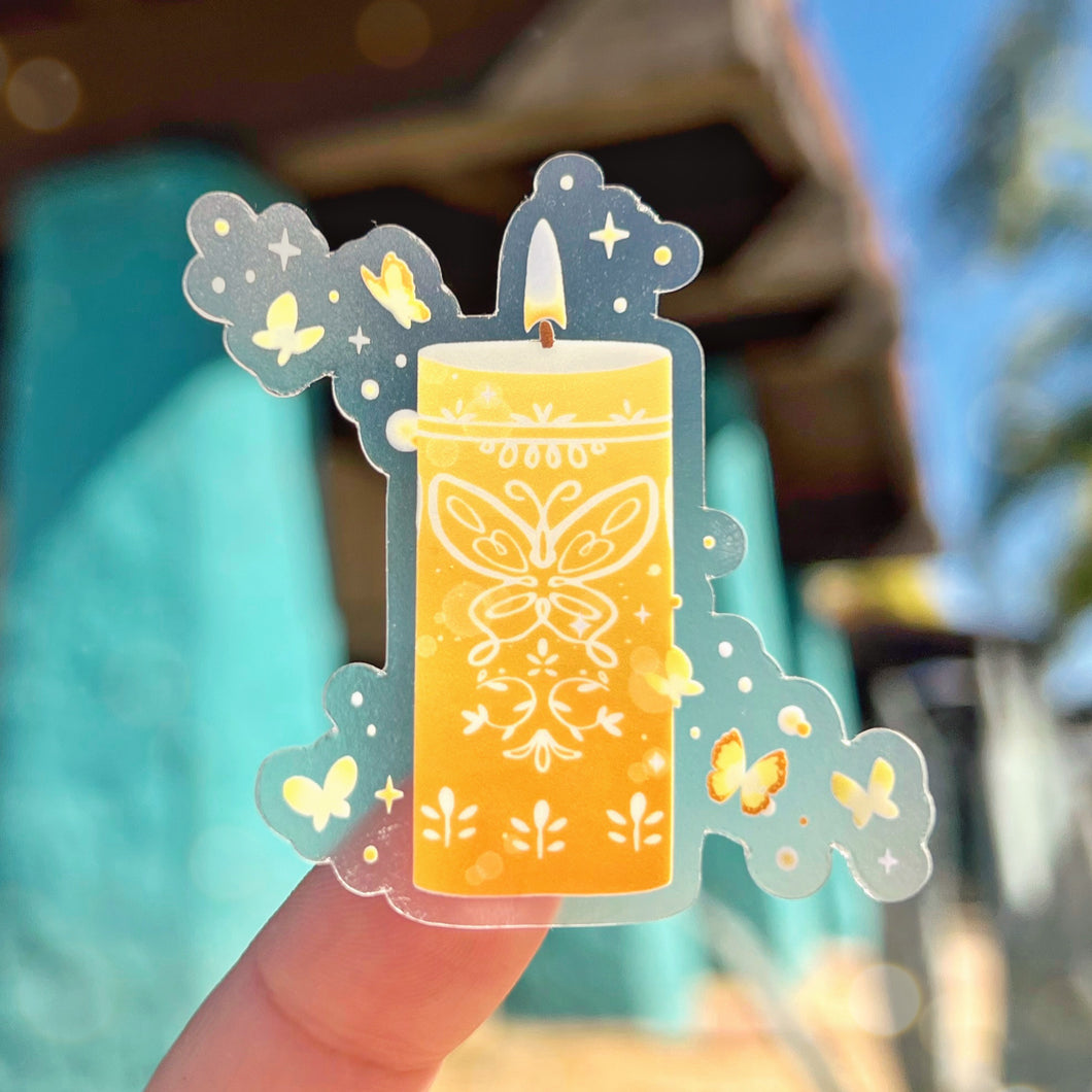 Madrigal Miracle Candle Transparent Sticker