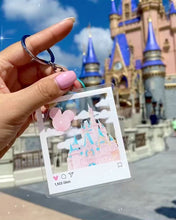 Load and play video in Gallery viewer, Cinderella Castle View Instagram Frame Acrylic Charm
