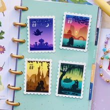 Load image into Gallery viewer, Tiana &amp; Prince Naveen Postage Stamp Sticker
