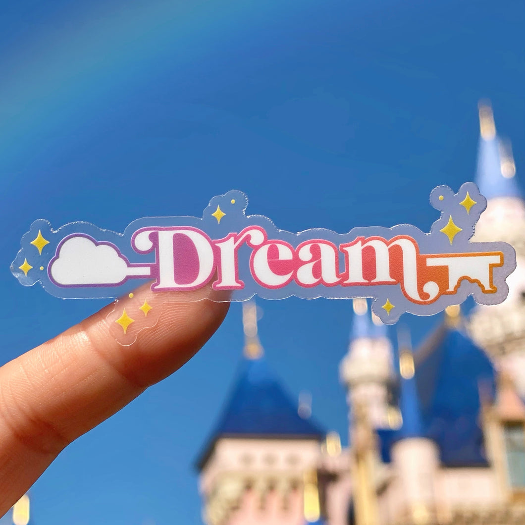 Dream Magic Key Transparent Sticker