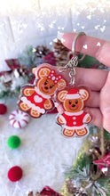 Load and play video in Gallery viewer, Mickey and Minnie Santa Gingerbread Acrylic Charm

