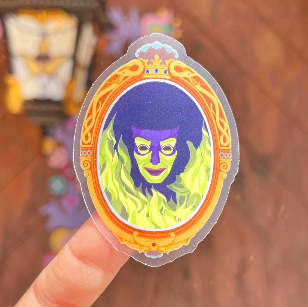 Snow White Magic Mirror Transparent Sticker