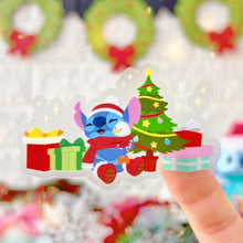 Load image into Gallery viewer, Christmas Stitch Home for the Holidays Transparent Sticker

