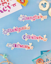 Load image into Gallery viewer, Imagine Magic Key Transparent Sticker
