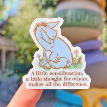 Load image into Gallery viewer, Classic Eeyore Quote Transparent  Sticker
