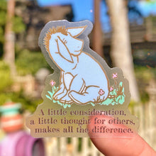 Load image into Gallery viewer, Classic Eeyore Quote Transparent  Sticker
