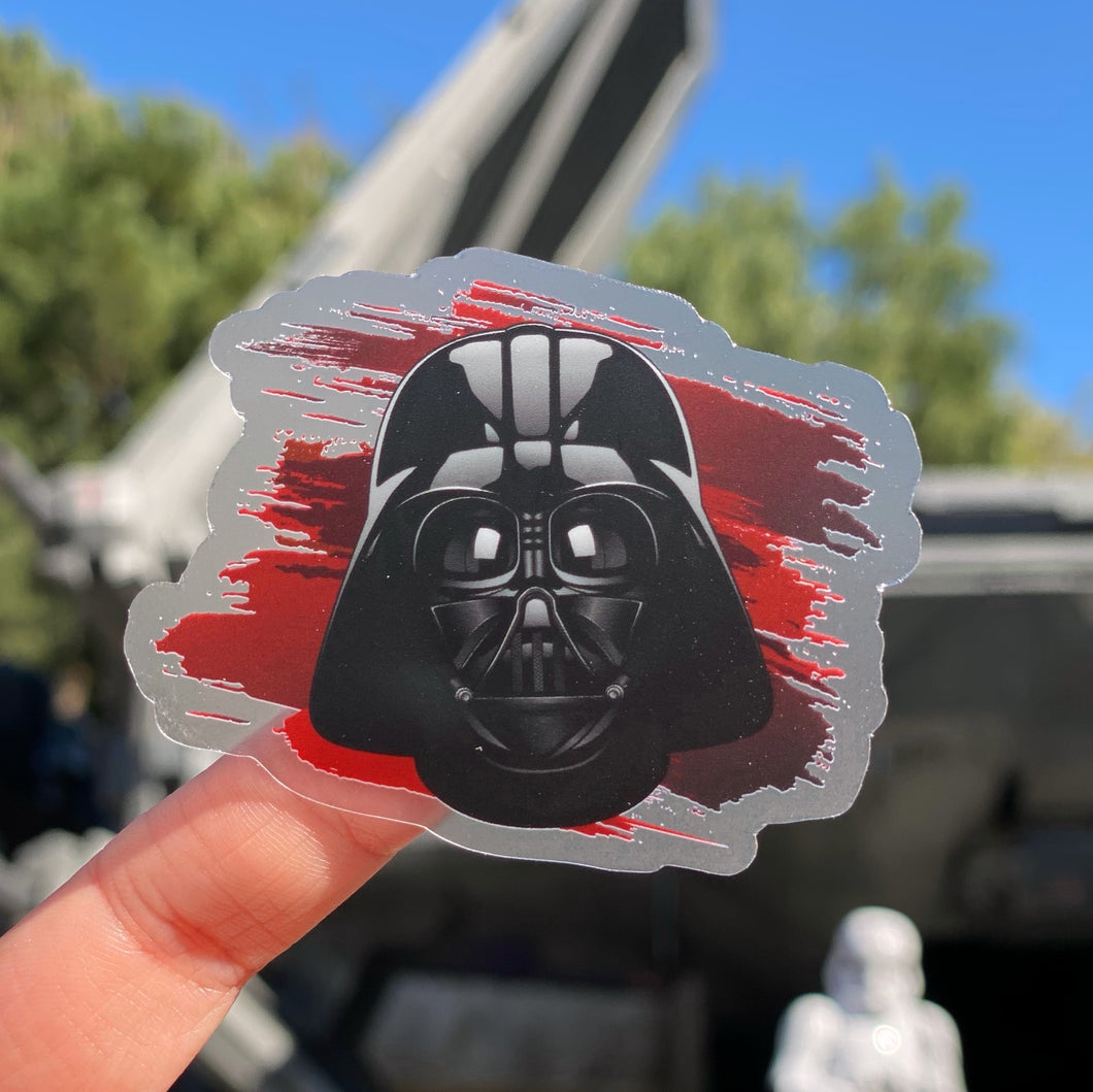 Darth Vader Star Wars Helmet Transparent Sticker