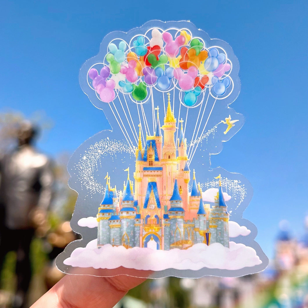 Disney World Mickey Balloons Transparent Sticker