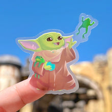 Load image into Gallery viewer, Baby Alien &amp; Froggos Transparent Sticker
