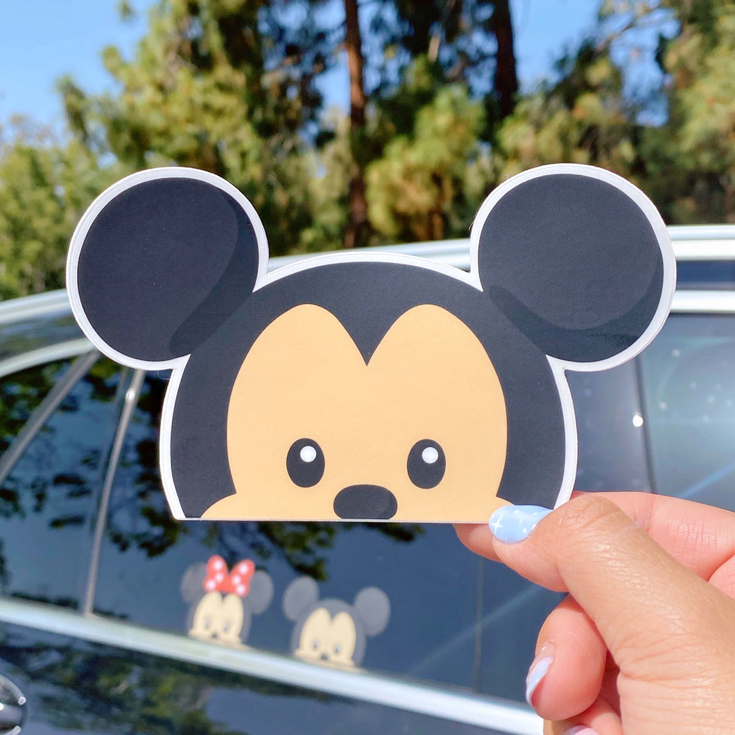 Minnie Peeker Car Decal