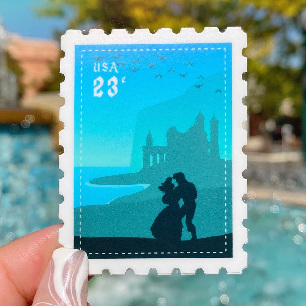 Ariel & Prince Eric Postage Stamp Sticker