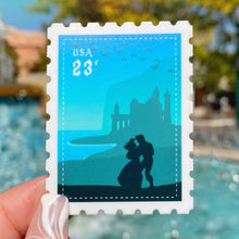 Load image into Gallery viewer, Cinderella &amp; Prince Charming Postage Stamp Sticker
