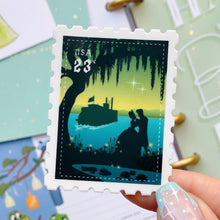 Load image into Gallery viewer, Princess Jasmine &amp; Aladdin Postage Stamp Sticker
