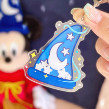 Load image into Gallery viewer, Sorcerer Mickey Hat Shaker Acrylic Keychain
