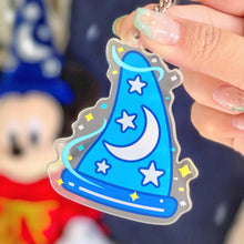 Load image into Gallery viewer, Sorcerer Mickey Hat Shaker Acrylic Keychain
