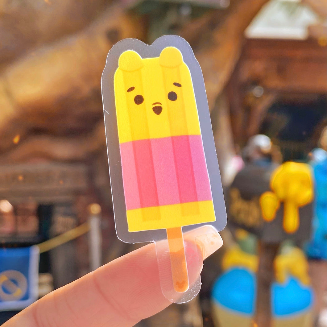 Pooh Popsicle Transparent  Sticker