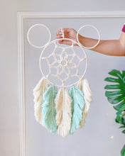 Load image into Gallery viewer, Feather Minimalistic Mickey Macrame
