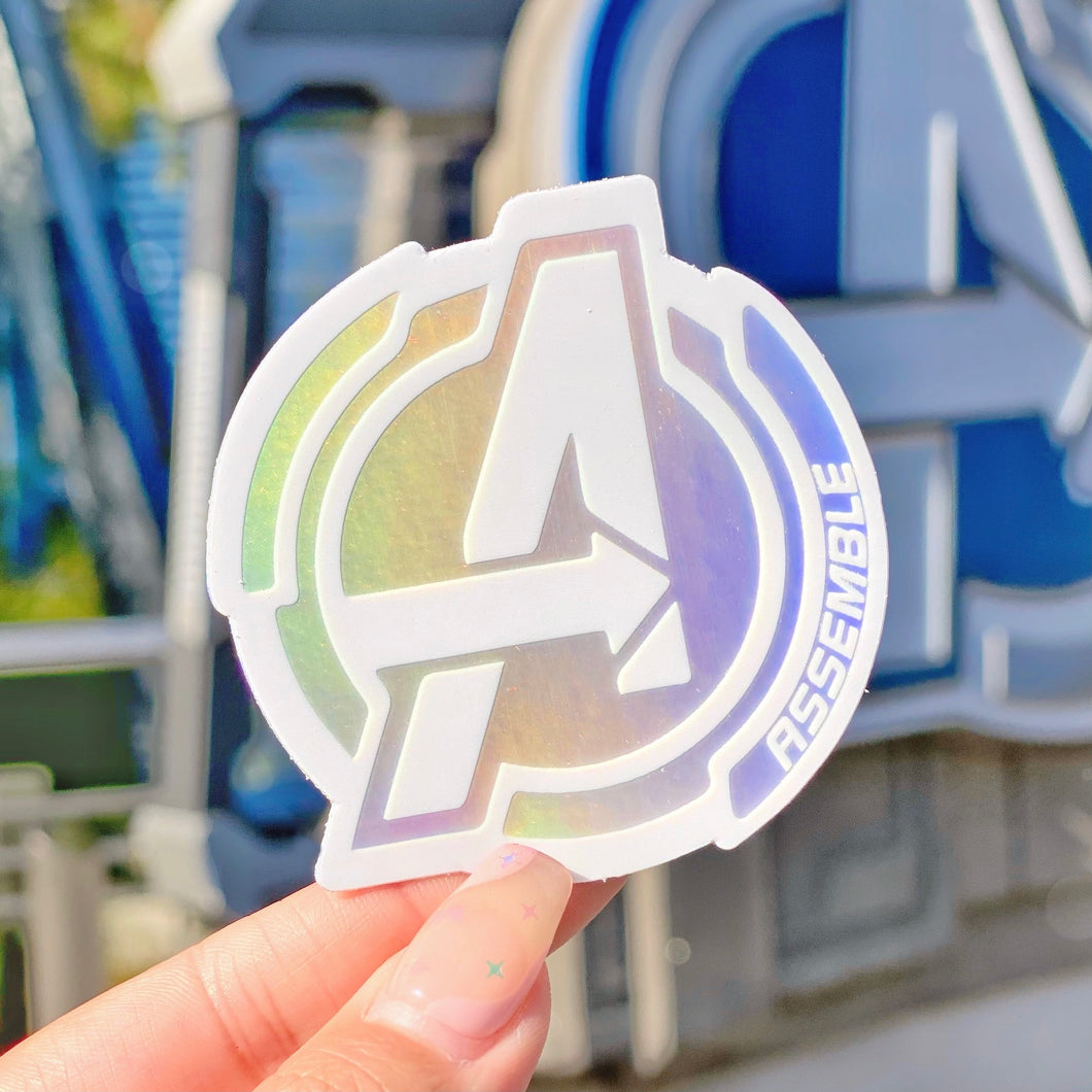 Avengers Assemble Holographic Sticker