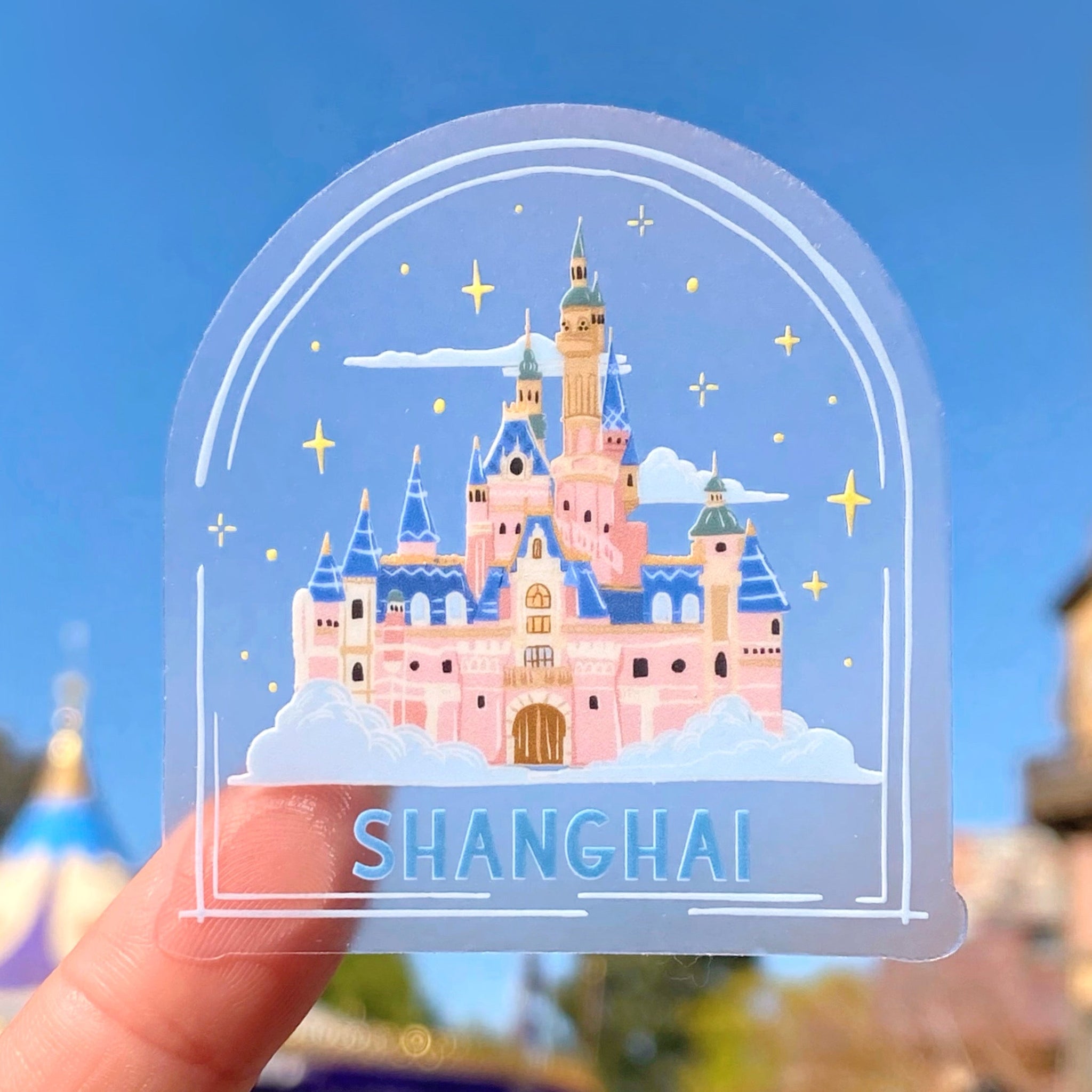 Disney World Entrance Floral Sign Transparent Sticker – Wish Upon Magic