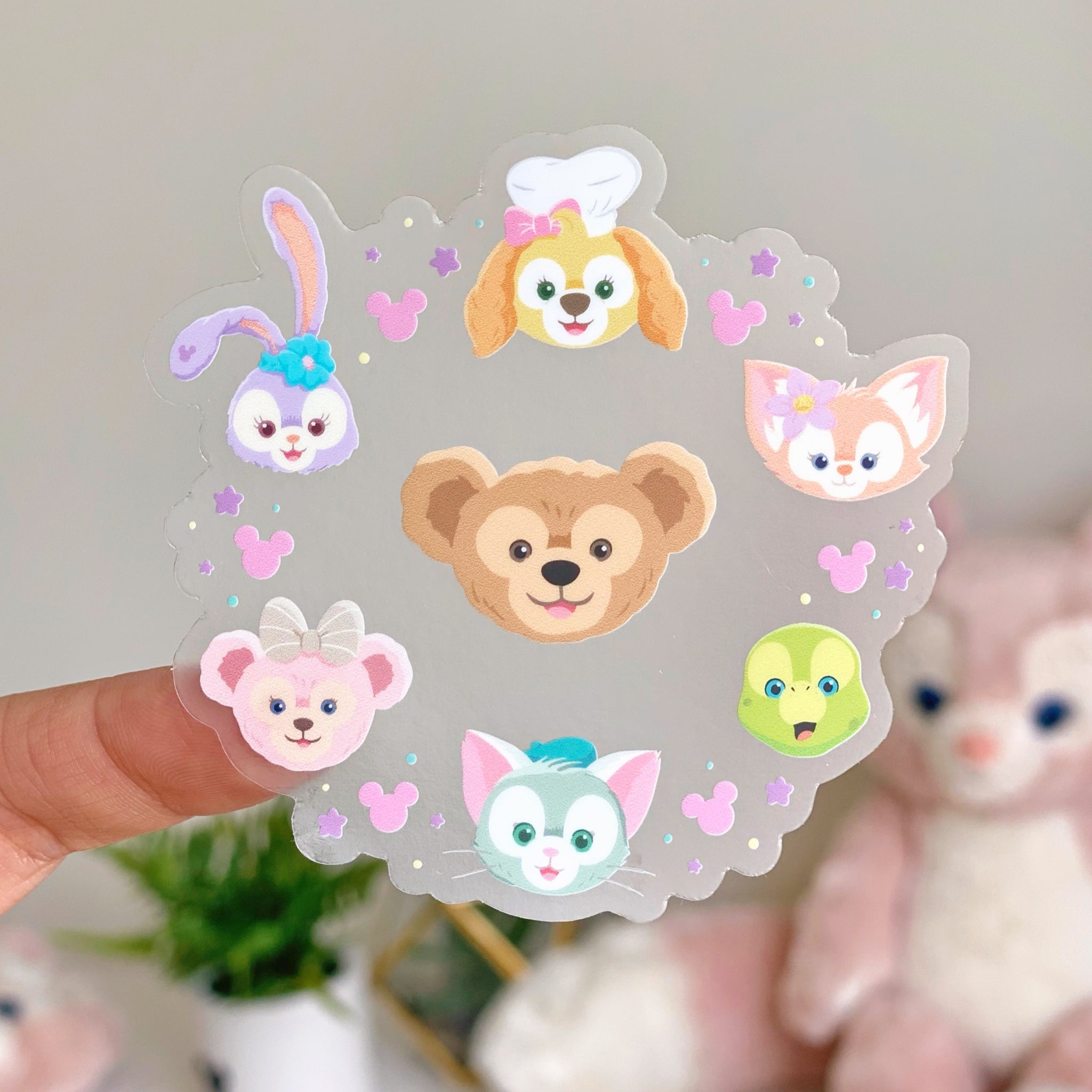 Duffy & Friends Wreath Transparent Sticker – Wish Upon Magic