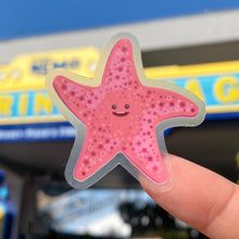 Load image into Gallery viewer, Peach Starfish Transparent Sticker
