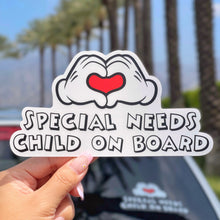 Load image into Gallery viewer, Special Needs Child On Board Car Decal
