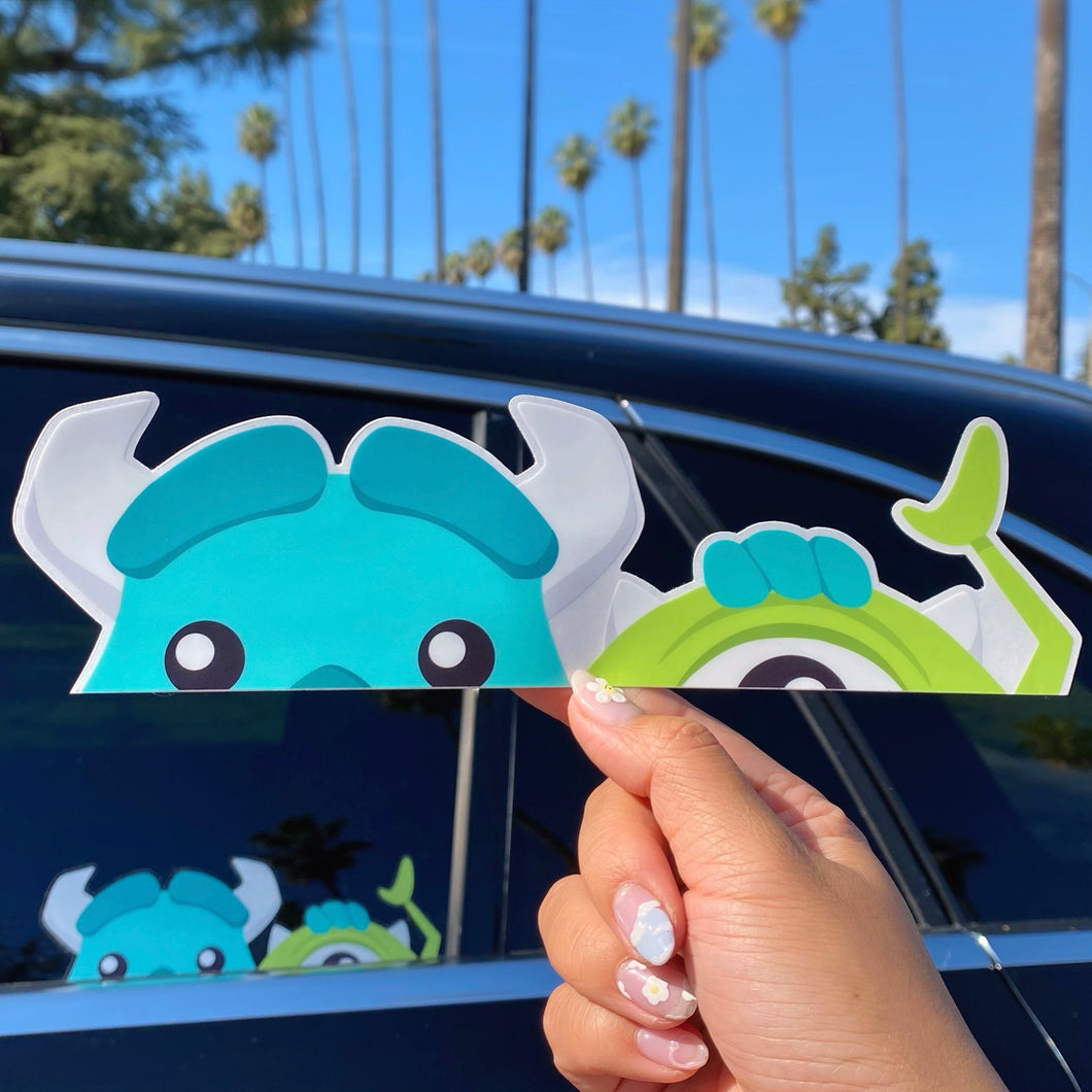 Mike & Sully Peeker Car Decal