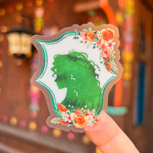 Load image into Gallery viewer, Merida Floral Crest Transparent Sticker
