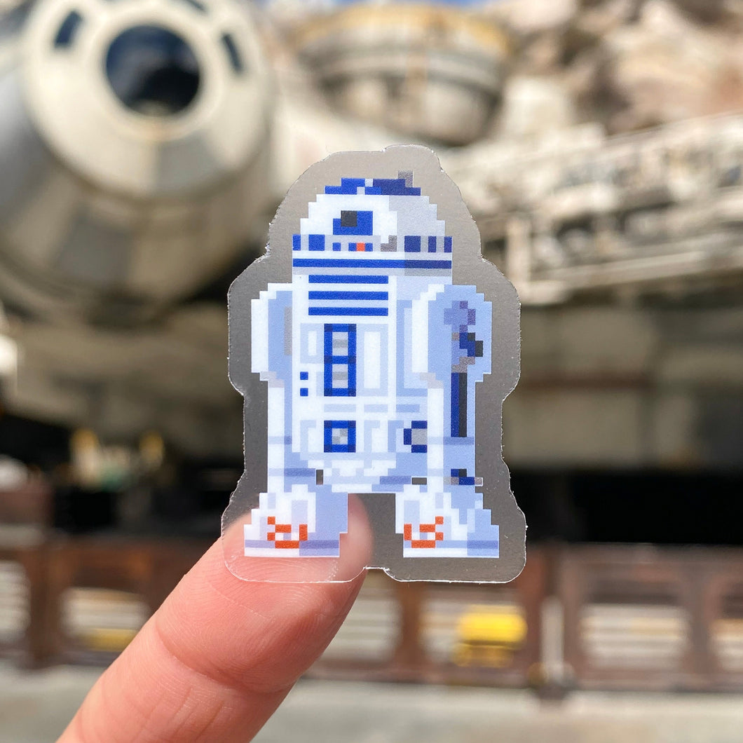BB 8-Bit Transparent Sticker