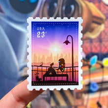 Load image into Gallery viewer, Wall-E &amp; Eve Postage Stamp Sticker
