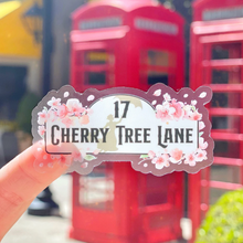 Load image into Gallery viewer, Cherry Tree Lane Transparent Sticker
