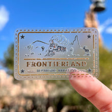 Load image into Gallery viewer, Adventureland Passport Stamp Transparent Sticker
