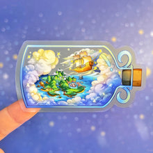 Load image into Gallery viewer, Peter Pan Ship Bottle Transparent Sticker
