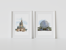 Load image into Gallery viewer, Epcot Spaceship Disneyscape Art Print

