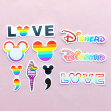 Load image into Gallery viewer, Semicolon Mickey Rainbow Sticker
